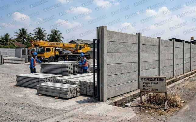 pagar panel beton kecil